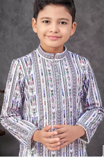 Blur rayon embroidered kurta pajama