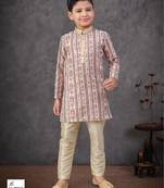 Multicolor rayon embroidered kurta pajama