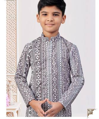 Multicolor rayon embroidered kurta pajama 2