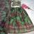 tantalizing green floral printed organza mehendi lehenga set choli with dupatta