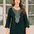Stylee lifestyle teal pashmina embroidered dress material