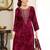 Stylee lifestyle magenta pashmina embroidered dress material