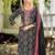 Stylee lifestyle black pashmina digital printed dress material