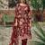 Stylee lifestyle maroon pashmina digital printed dress material