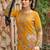 Stylee lifestyle mustard pashmina digital printed dress material