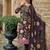 Stylee lifestyle brown pashmina digital printed dress material