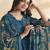 Stylee lifestyle blue georgette digital printed dress material