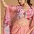 latest pink floral printed fancy indo western for women wedding wear