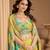latest parrot green floral printed fancy indo western for women wedding wear
