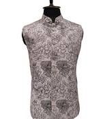 Muted lavender petal maharaja nehru jacket/waistcoat/bandhgala