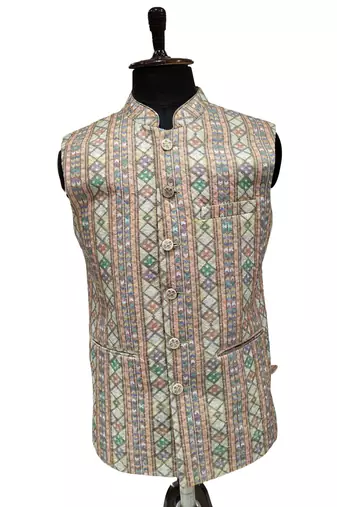 Multicolor timelesstrend tailors nehru jacket/waistcoat/bandhgala