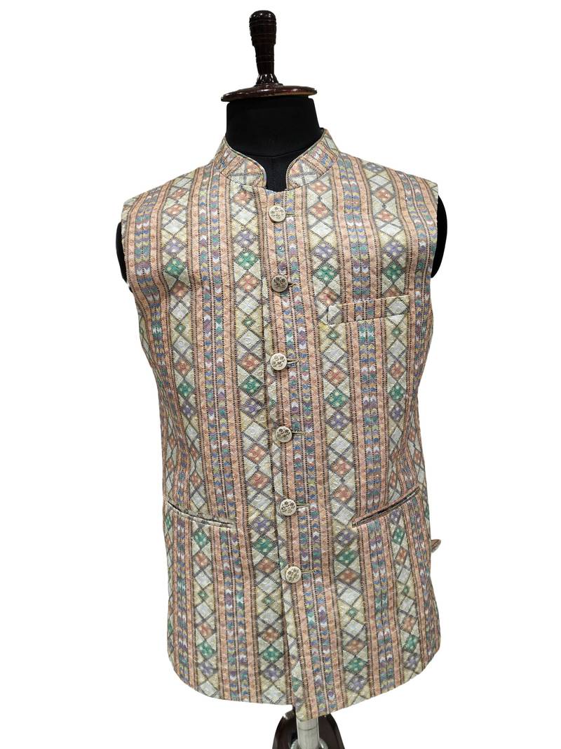 Multicolor timelesstrend tailors nehru jacket/waistcoat/bandhgala