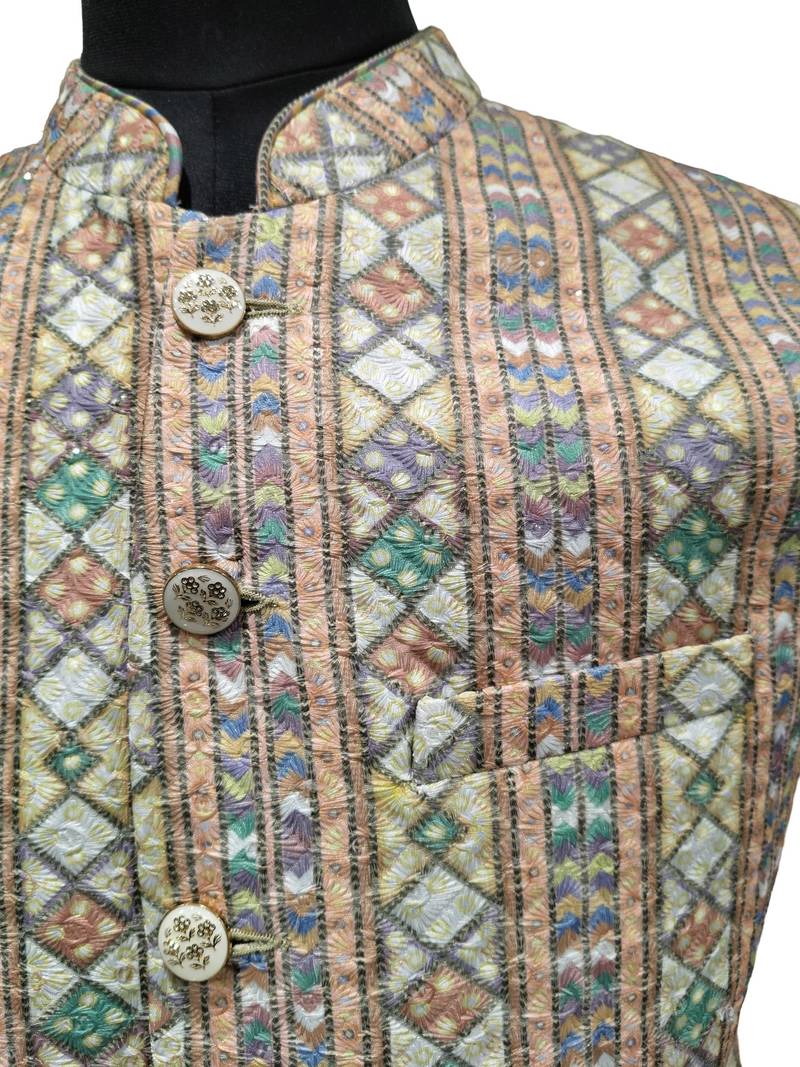 Multicolor timelesstrend tailors nehru jacket/waistcoat/bandhgala