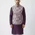 lavender tapestry nehru jacket for men