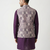 lavender tapestry nehru jacket for men