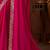 Pink shaded chiffon saree, lace border with heavy embroidered blouse for special occasions