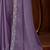 Light purple silk chiffon saree, lace border with heavy embroidered blouse for special occasions