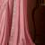 Baby pink silk chiffon saree, lace border with heavy embroidered blouse for special occasions