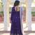 Purple Georgette Readymade Anarkali with Dupatta