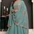 Sky Blue Moonga Silk Anarkali Suit 