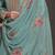 Sky Blue Moonga Silk Anarkali Suit 