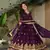 purple georgette readymade anarkali with dupatta