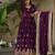 Purple Georgette Readymade Anarkali with Dupatta