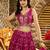 RANI PINK DOLA SILK SEQUINS ZARI EMBROIDERED LEHENGA CHOLI