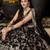 BLACK DOLA SILK SEQUINS ZARI EMBROIDERED LEHENGA CHOLI