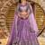 LAVENDER DOLA SILK SEQUINS ZARI EMBROIDERED LEHENGA CHOLI