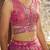 pink DOLA SILK SEQUINS ZARI EMBROIDERED LEHENGA CHOLI