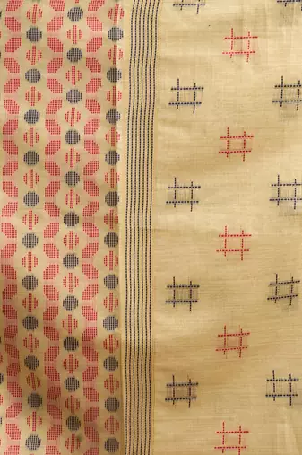 Spun Cotton Saree with Rich Jari Border | Graceful Daily Wear Saree