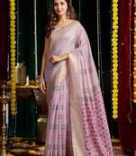 Soft Cotton Saree with Jari Border & Zhallar | 6.30 Mtr Saree with Blouse Piece