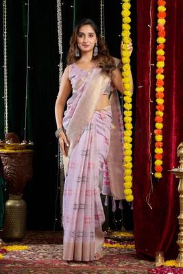 Soft Cotton Saree with Jari Border & Zhallar | 6.30 Mtr Saree with Blouse Piece 3