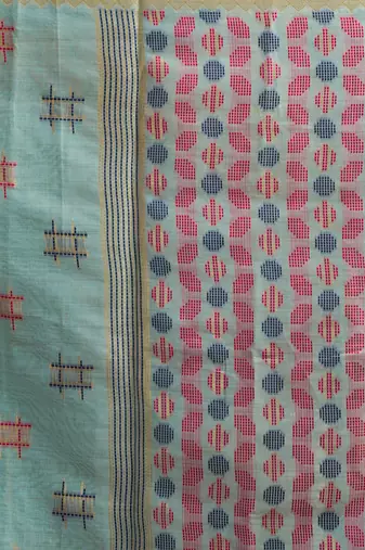 Soft Cotton Saree with Jari Border & Zhallar | 6.30 Mtr Saree with Blouse Piece