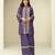 dark lilac chinon cord set for women festival wear-Full Stitched free size