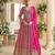 heavy embroidery worked georgette rani pink anarkali for women wedding wear-Full Stitched free size