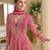 heavy embroidery worked georgette rani pink anarkali for women wedding wear-Full Stitched free size