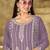 new purple georgette pakistani straight suit for women