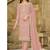 new pink georgette pakistani straight suit for women