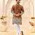 brown silk kurta for wedding & festive wear