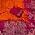Orange Color 2D Shade Dola Silk Saree