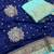 Navy Blue Color Designer Soft Dola Silk Saree