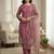 New Designer Collection in Natural Crep Silk pink Top-Bottom and Dupatta Set