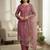 Pink Crepe Silk pink Top-Bottom and Dupatta Set
