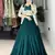 Deep Teal Green Color  Plain Foil Work Heavy Gorgette  Lehenga Fully Stitched Blouse & Koti full stitched free size