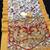 white color  kalamkari printed soft dola art silk  saree with unstitched blouse