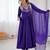 Purple Anarkali suit set 