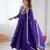 Purple Anarkali suit set 