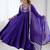 Purple Anarkali suit set 